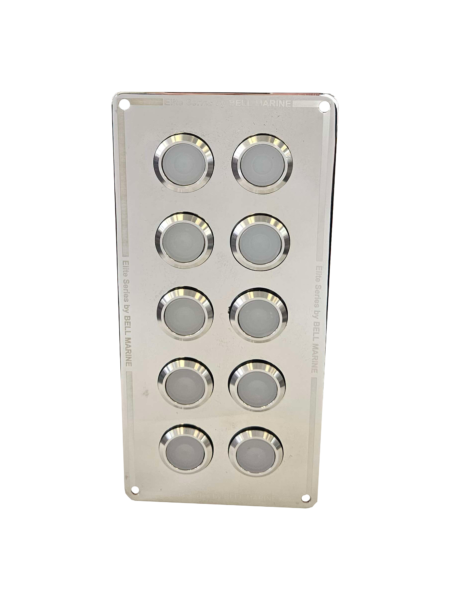 10 Gang Stainless Steel Panels with 20AMP Switches