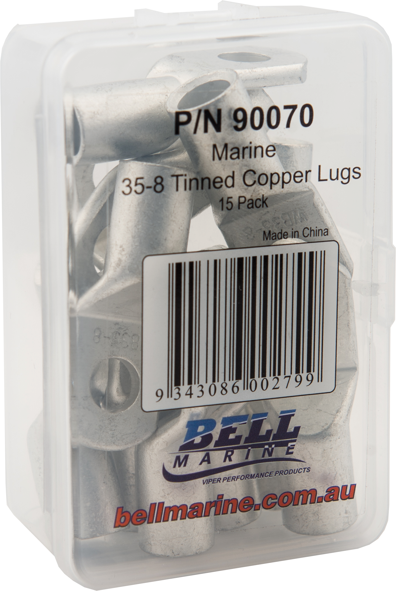 Tinned Copper Lugs 35-8mm – 15 Pack