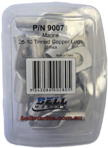 Tinned Copper Lugs 25-10mm – 20 Pack