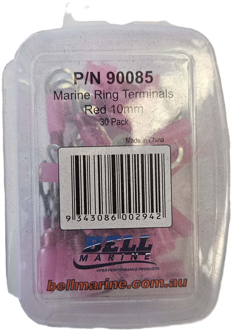 Marine Glue Lined Ring Terminal Red – 10mm – 30 Pack