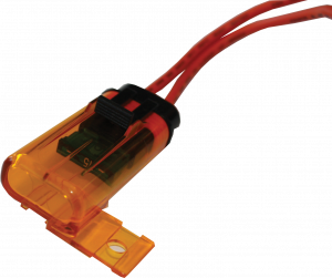 Waterproof Ip67 Orange Transparent Universal Fuse Holder- 30 Amp