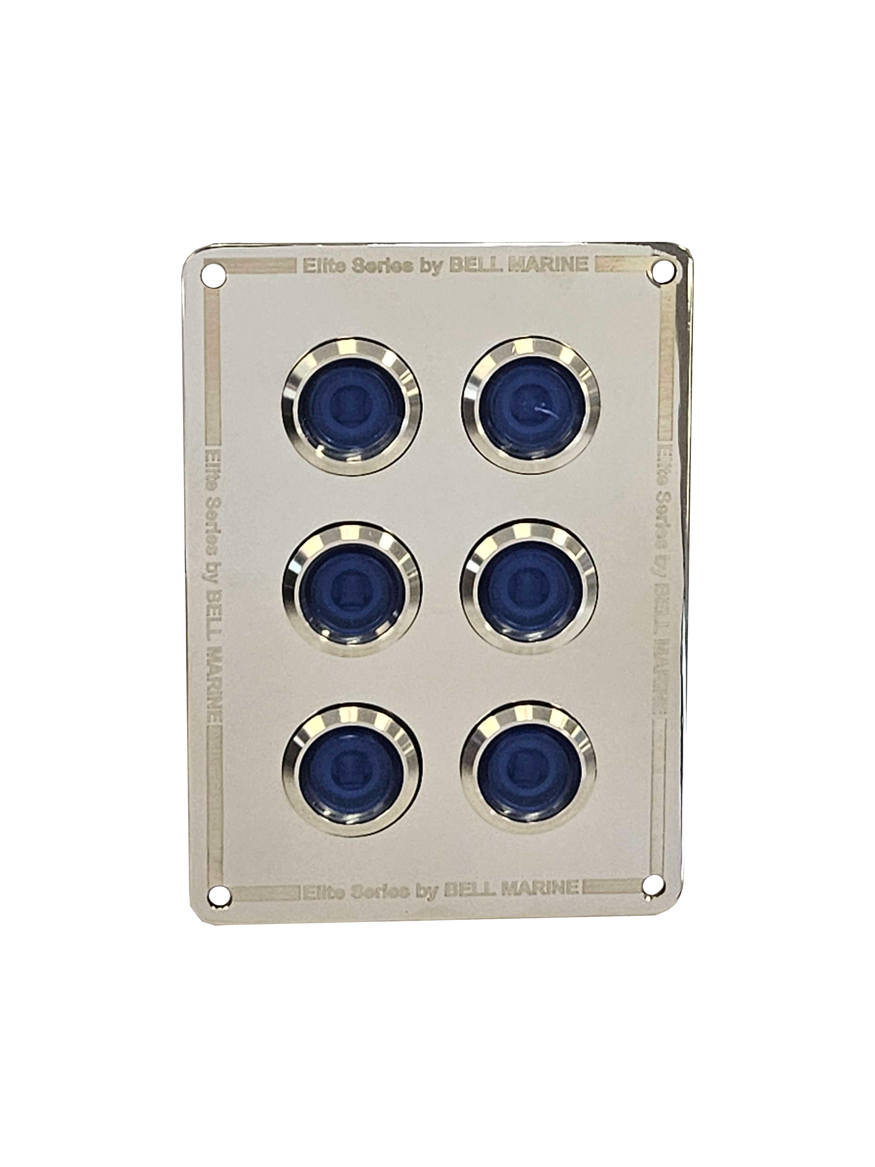 6 gang S.B.S stainless steel switch panel with 15A backlit switches